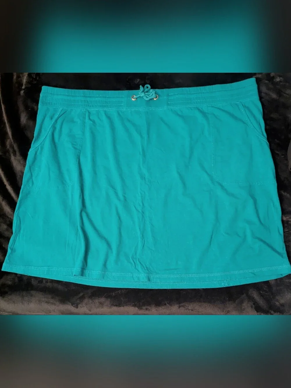 Merona Teal Drawstring Skirt - Women Plus Size 3X
